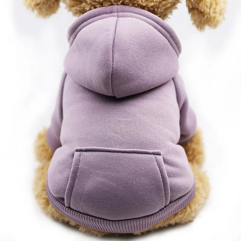 Cozy Fleece Dog Hoodie - Warm Winter Coat for Small & Large Breeds