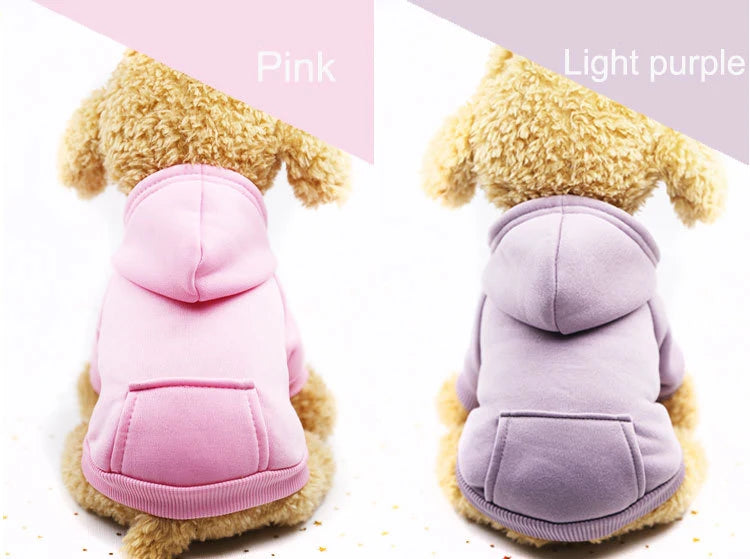 Cozy Fleece Dog Hoodie - Warm Winter Coat for Small & Large Breeds