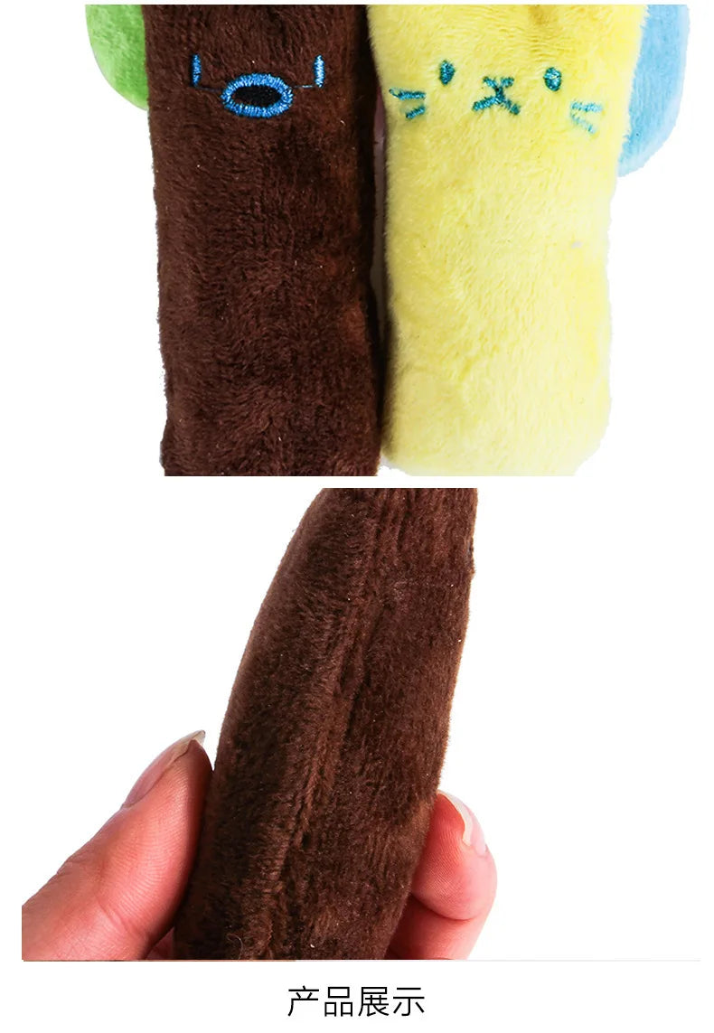Interactive Catnip Plush Cat Toy – Teeth Cleaning Chew & Squeaky Toy for Cats and Kittens