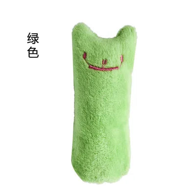 Interactive Catnip Plush Cat Toy – Teeth Cleaning Chew & Squeaky Toy for Cats and Kittens
