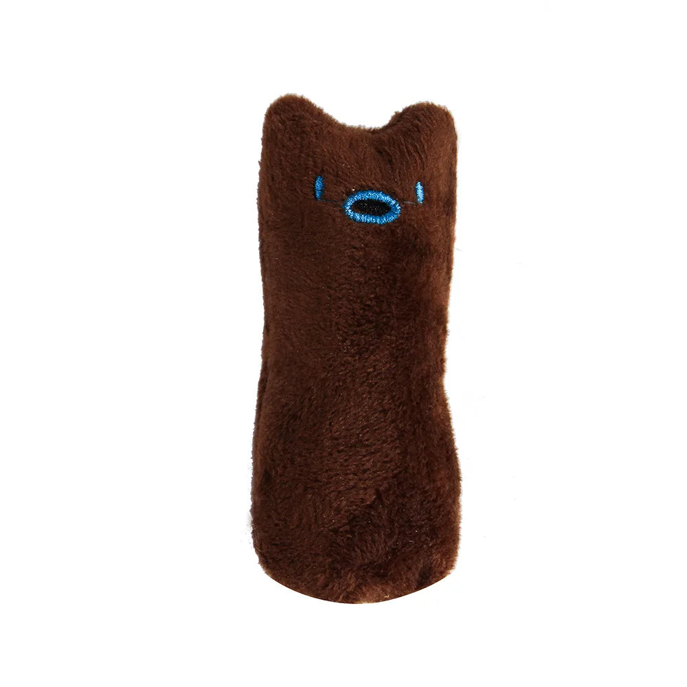 Interactive Catnip Plush Cat Toy – Teeth Cleaning Chew & Squeaky Toy for Cats and Kittens