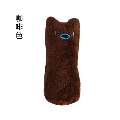 Interactive Catnip Plush Cat Toy – Teeth Cleaning Chew & Squeaky Toy for Cats and Kittens