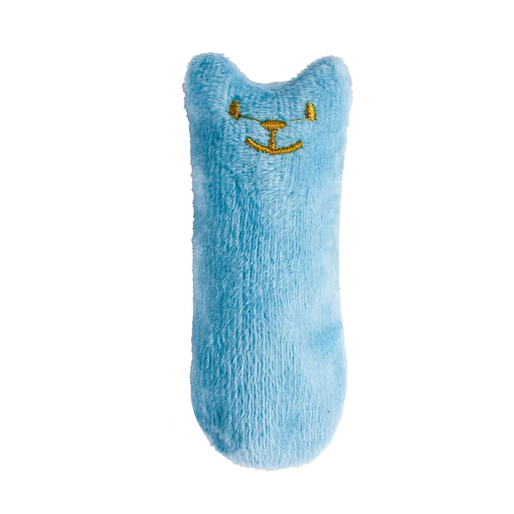 Interactive Catnip Plush Cat Toy – Teeth Cleaning Chew & Squeaky Toy for Cats and Kittens