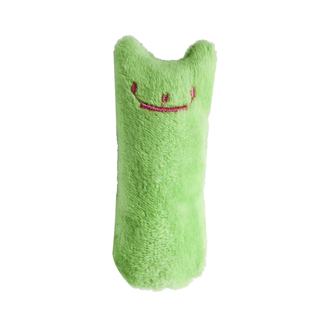 Interactive Catnip Plush Cat Toy – Teeth Cleaning Chew & Squeaky Toy for Cats and Kittens
