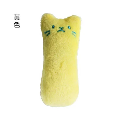 Interactive Catnip Plush Cat Toy – Teeth Cleaning Chew & Squeaky Toy for Cats and Kittens