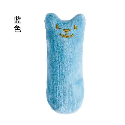 Interactive Catnip Plush Cat Toy – Teeth Cleaning Chew & Squeaky Toy for Cats and Kittens
