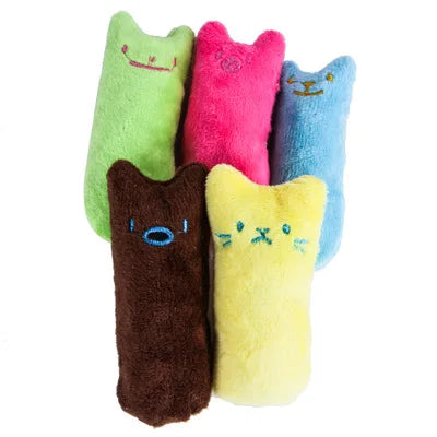 Interactive Catnip Plush Cat Toy – Teeth Cleaning Chew & Squeaky Toy for Cats and Kittens