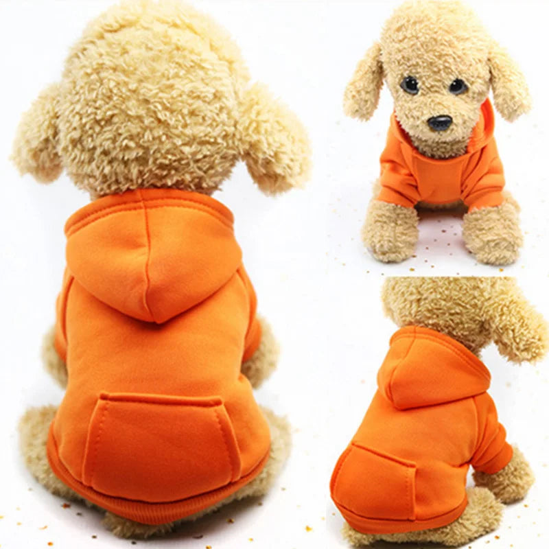 Cozy Fleece Dog Hoodie - Warm Winter Coat for Small & Large Breeds