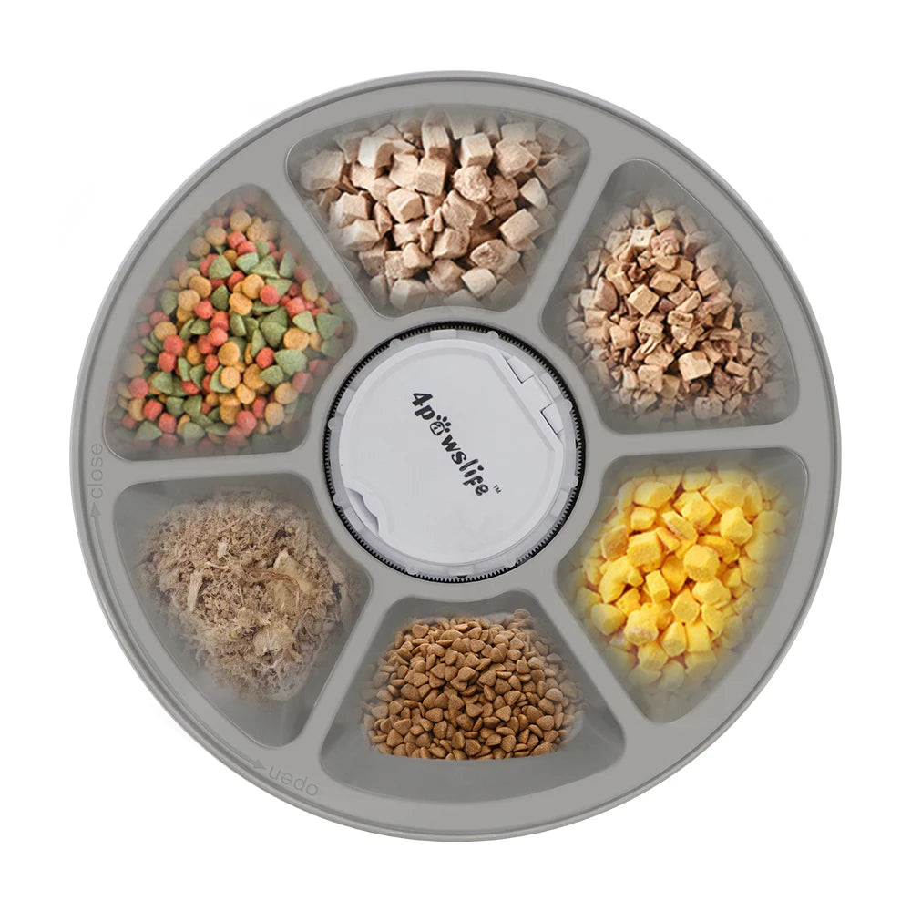 Automatic Pet Feeder Timer – 6 Meal Dry Food Dispenser Cats & Dogs