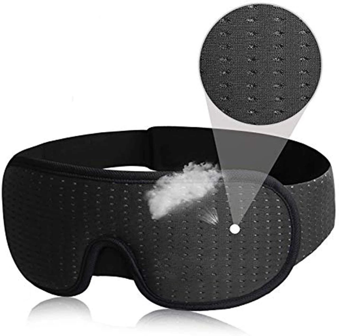 3D Padded Sleep Mask – Light Blocking Soft Eye Mask & Blindfold for Rest - PULSE MART