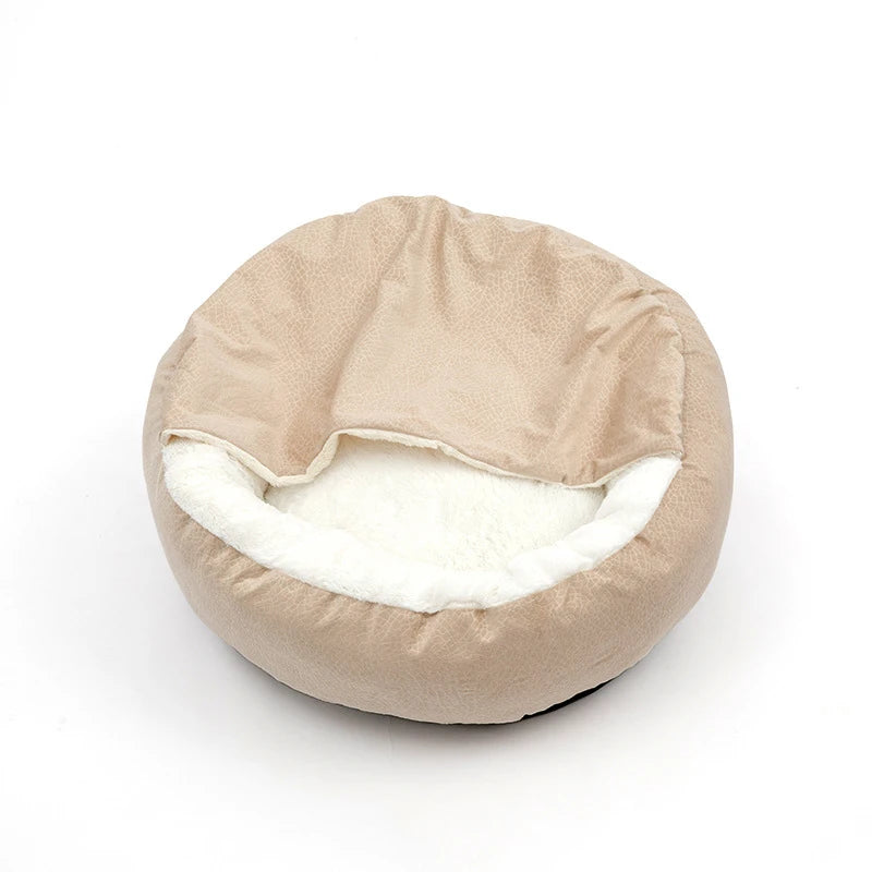 Benepaw Orthopedic Hooded Dog Bed, Warm Waterproof Pet Cuddler