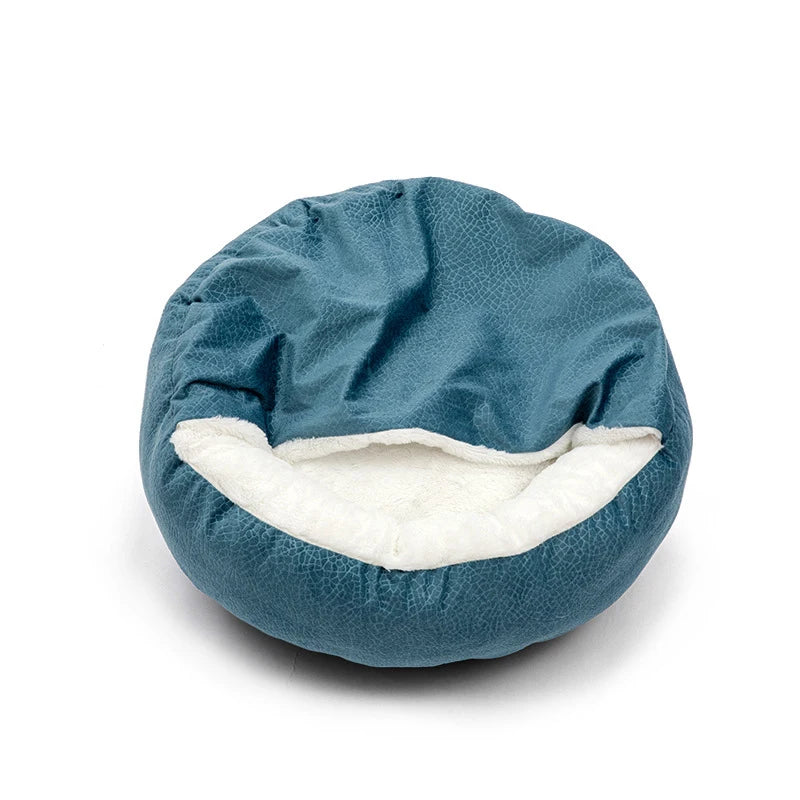 Benepaw Orthopedic Hooded Dog Bed, Warm Waterproof Pet Cuddler