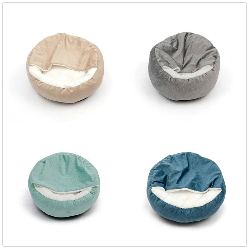 Benepaw Orthopedic Hooded Dog Bed, Warm Waterproof Pet Cuddler