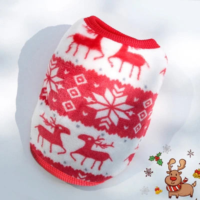 Cute Flannel Dog Winter Vest - Soft Puppy Puffer Jacket for Small Dogs & Cats