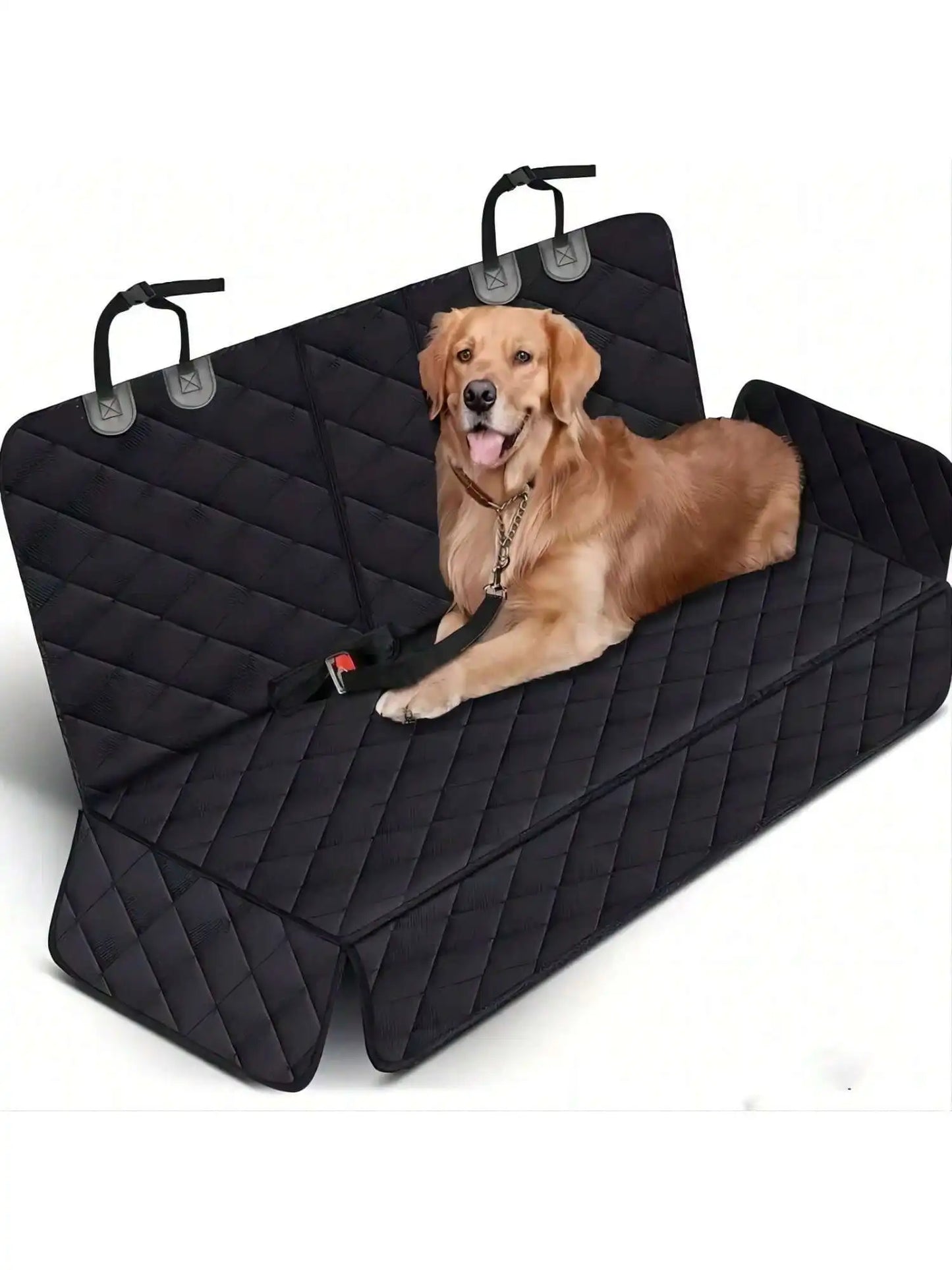 Waterproof Dog Car Seat Cover, Convertible Rear Seat Protector with Armrest Opening
