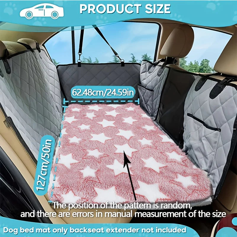 Dog Car Seat Cover and Travel Mat – Non-Slip Rear Seat Protector for SUVs and Sedans