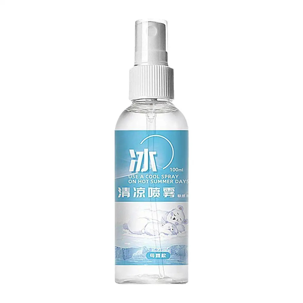 100ml Cooling Spray Refreshing Cool For Body Fine Mist Body Cooling Spray