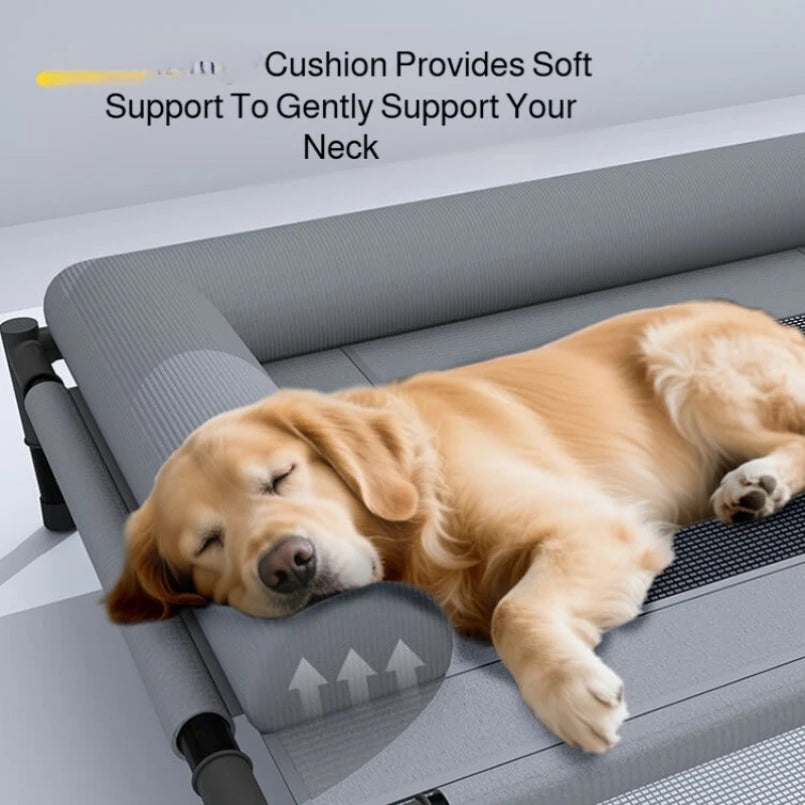 Elevated Pet Floor-Off Bed | Breathable Mesh Waterproof Dog Cot