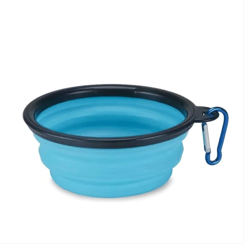 Durable TPR Collapsible Pet Bowl - Portable Travel Food & Water Dish