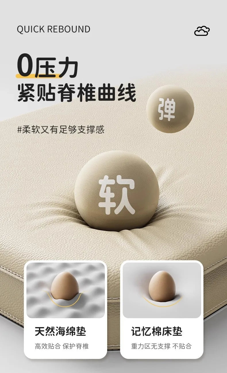 Orthopedic Leather Dog Bed Sofa | Waterproof Detachable Pet Bed