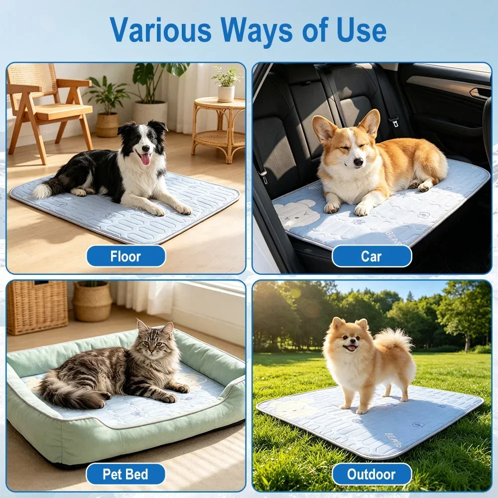 Summer Pet Cooling Mat, Ice Pad Blanket Sofa Cushion