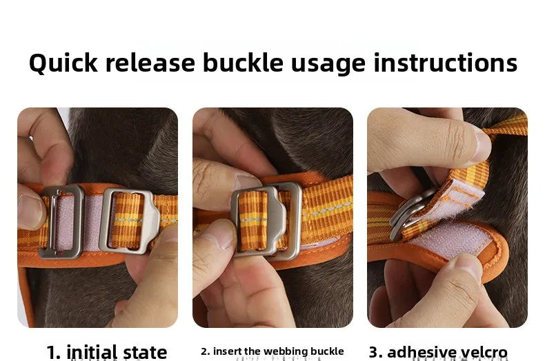 Car Safety Dog Harness: No-Pull, Reflective & Adjustable