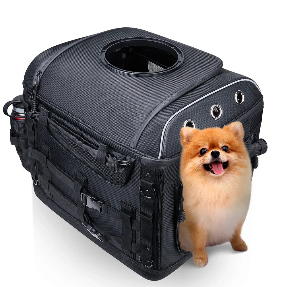 Motorcycle Pet Carrier Bag – Dog & Cat Carrier for Harley Touring, Street Glide, Road King & Trike Models