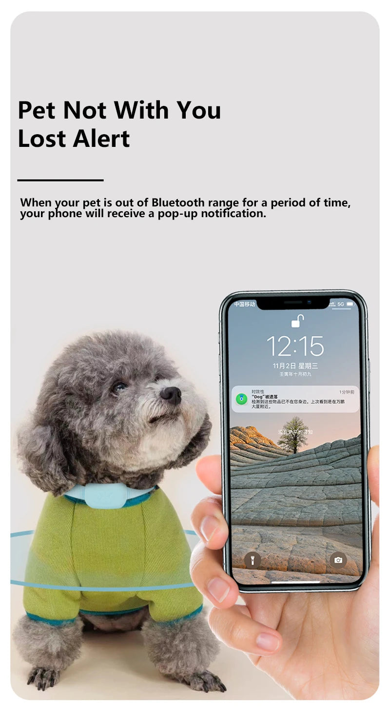 Smart Pet GPS Tracker Collar – Real-Time Anti-Lost GPS Locator for Dogs & Cats (iOS Compatible)