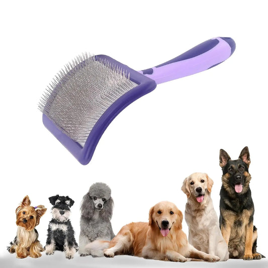 Professional Pet Dematting Slicker Brush - Detangling Grooming Tool