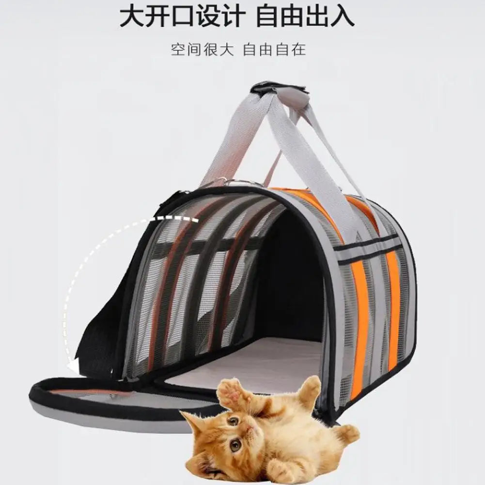 Airline Approved Pet Travel Bag – Portable Carrier for Dogs & Cats (34×24×24cm)