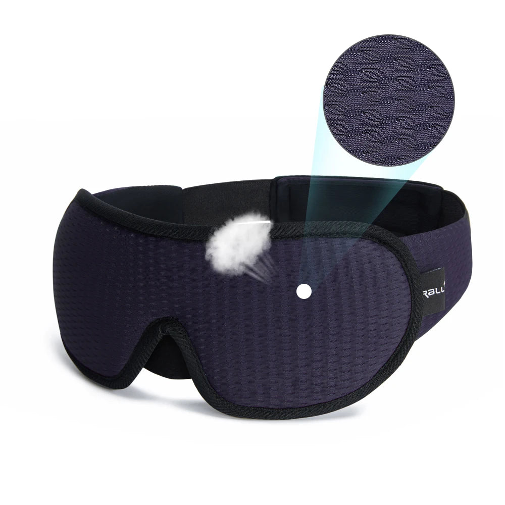 3D Sleeping Mask – Soft Padded Eye Shade &amp; Light-Blocking Sleep Mask - PULSE MART