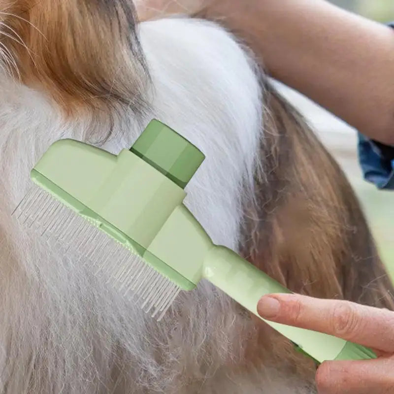 Self-Cleaning Dog Grooming Comb - Long Hair Pet Deshedding Brush