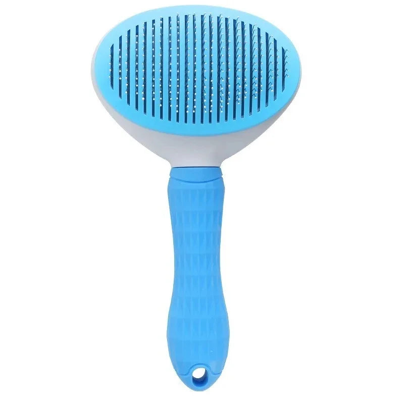 Self-Cleaning Pet Grooming Brush – Cat & Dog Deshedding Hair Remover Brush