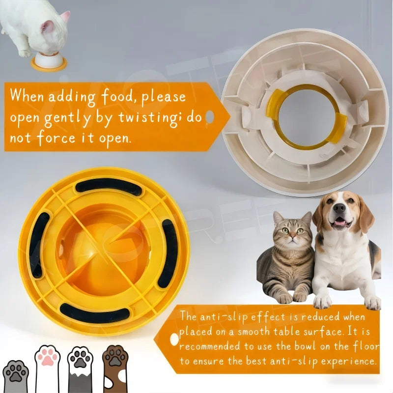 Educational Licking Toy & Slow Feeder - Non-Slip Interactive Pet Bowl