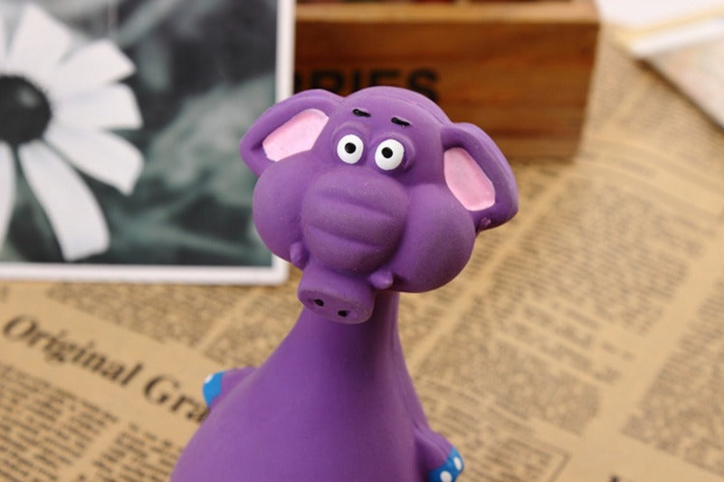 Cartoon Voice Rubber Dog Toy - Tough Molar Cleaner for Teddies & Frenchies