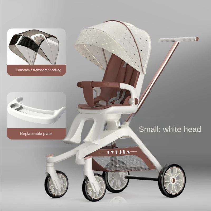 Baby Stroller Foldable Travel Carriage Cart Lightweight Stroller Children Four-Wheel Cart Portable carriers and strollers - PULSE MART