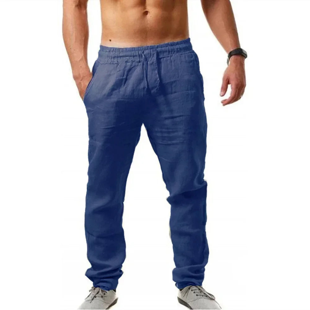 Men's Casual Pants Summer Male Breathable High Quality Trousers Sweatpants