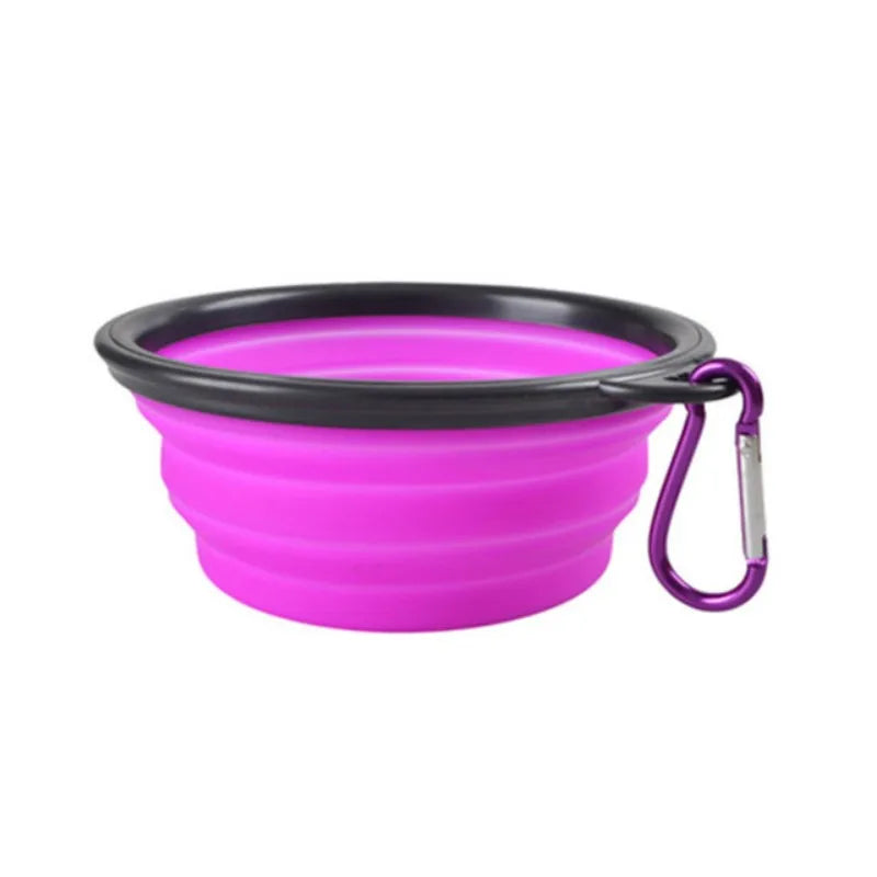 Durable TPR Collapsible Pet Bowl - Portable Travel Food & Water Dish