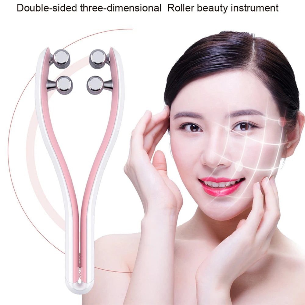 Y-Shape Face Lifting Roller - Home-Use Facial Massager for Chin Lift, Contouring, and Skin Care - PULSE MART
