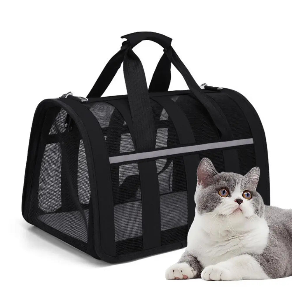 Airline Approved Pet Travel Bag – Portable Carrier for Dogs & Cats (34×24×24cm)