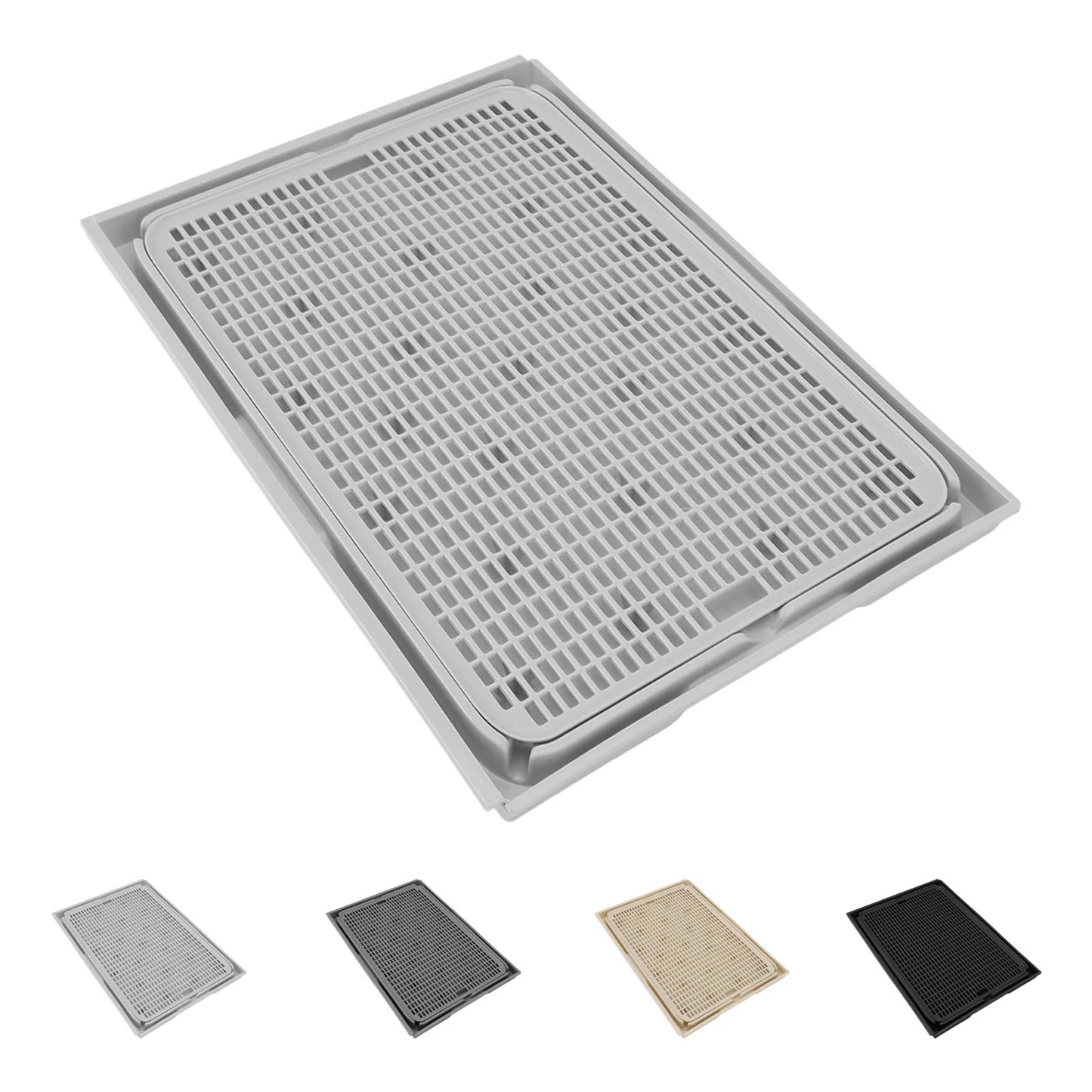 Cat Litter Trapping Mat – Spacious Double-Layer Washable Non-Slip Cat Litter Catcher