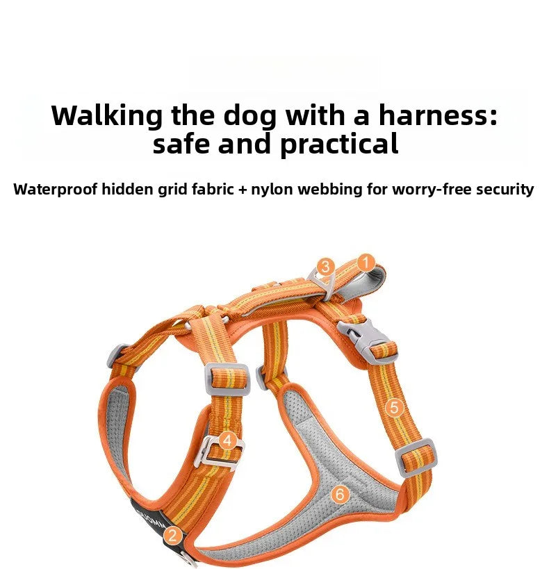 Car Safety Dog Harness: No-Pull, Reflective & Adjustable