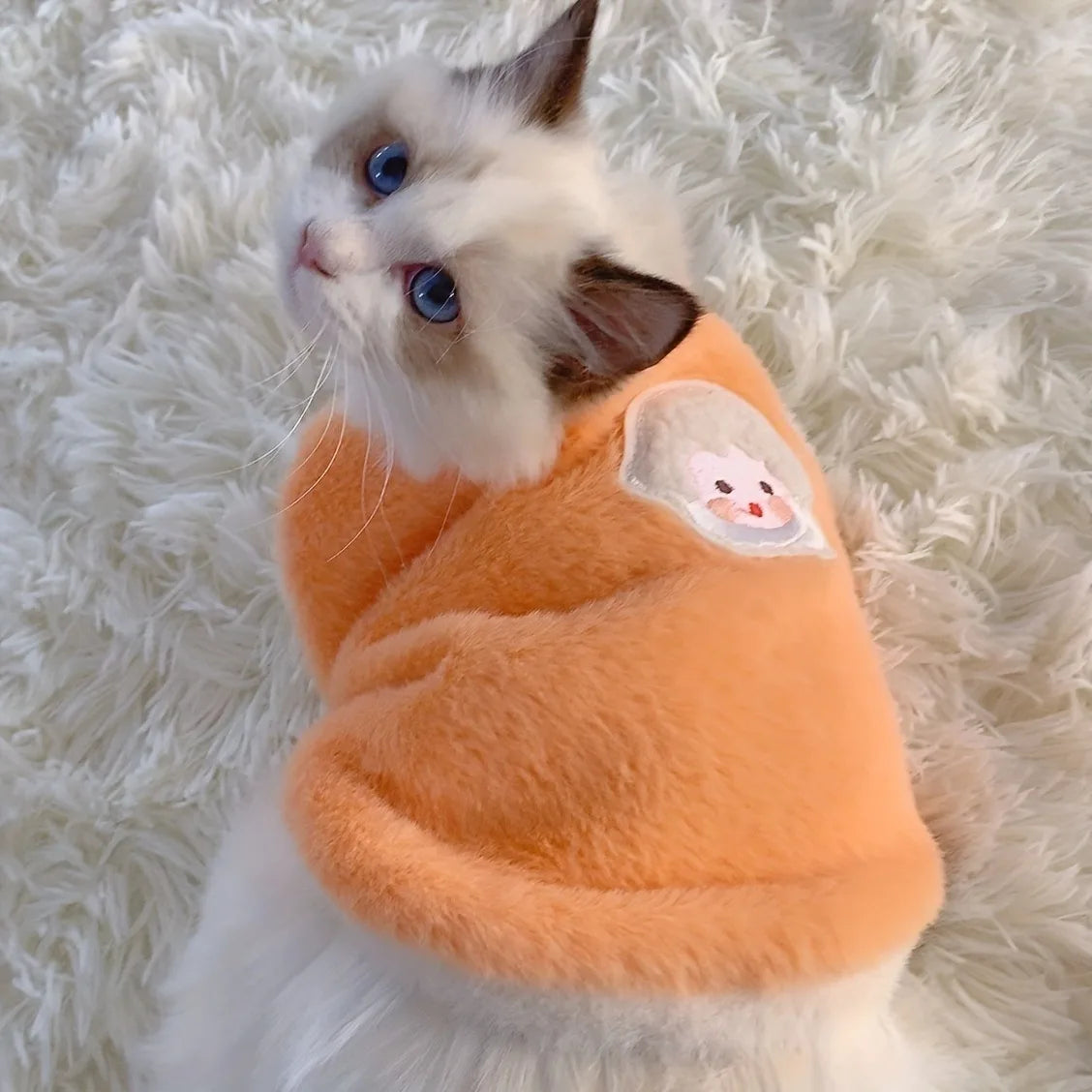 Warm Cat Sweater Vest – Soft Winter Clothing for Cats, Kittens & Small Dogs