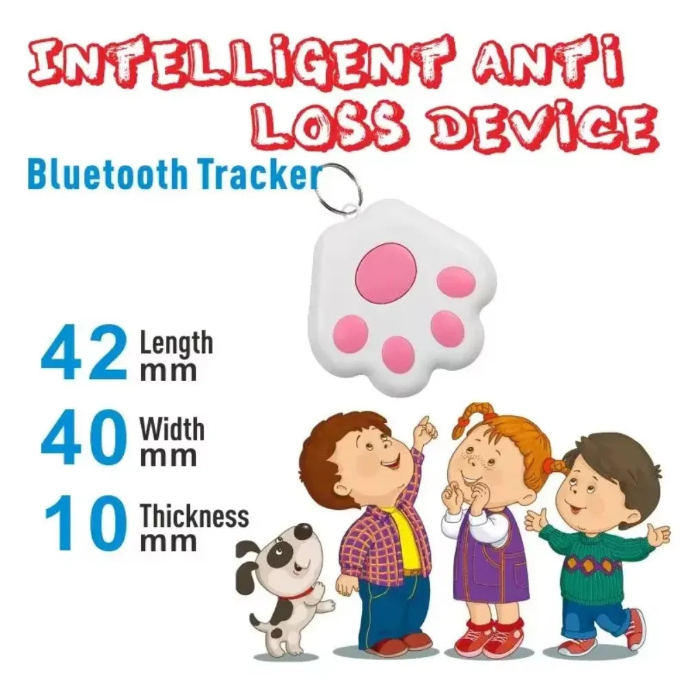 Dog Paw Mini GPS Tracker – Smart Anti-Lost Pet Locator for Dogs & Cats