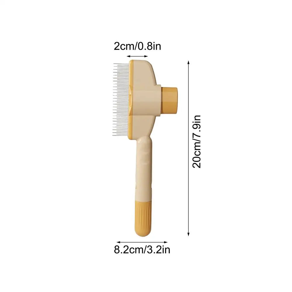 Self-Cleaning Dog Grooming Comb - Long Hair Pet Deshedding Brush