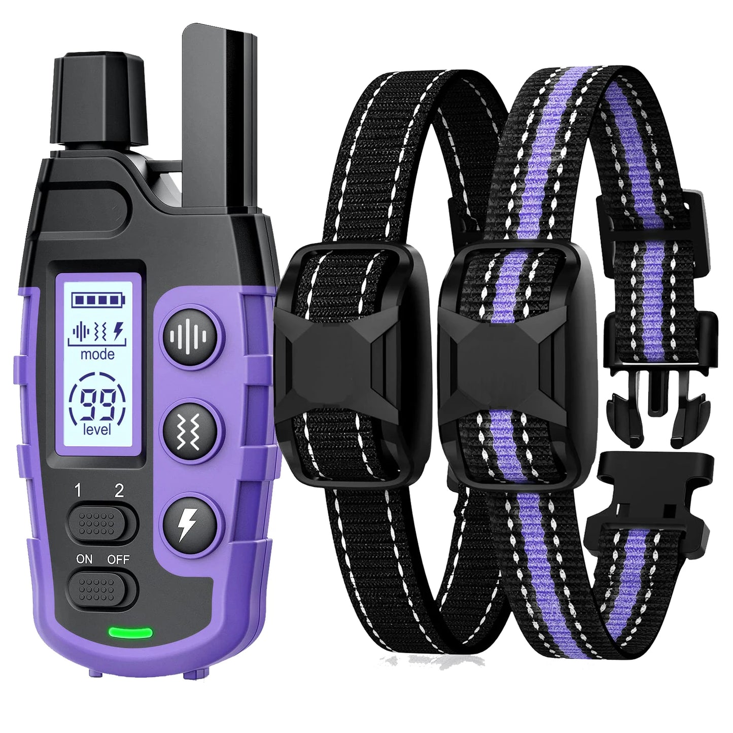 3300Ft Remote Electric Dog Training Collar - Waterproof Behavior Aid with Shock & Vibration