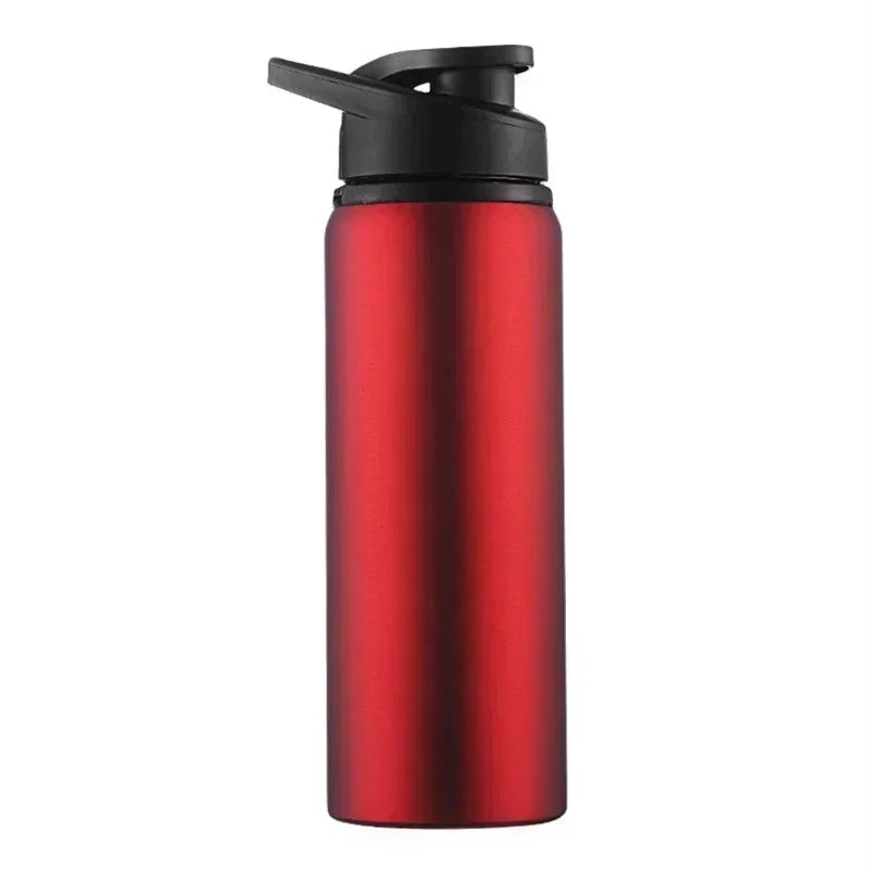 1-15PCS Portable Stainless Steel Bicycle Water Bottle Straight Drinking Outdoors Sports Travel Kettle Metal Water Bottle - PULSE MART