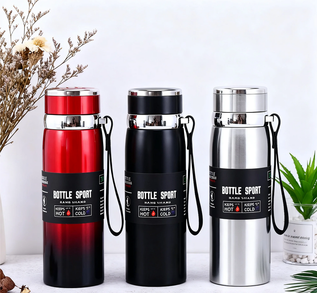 1L Thermal Water Bottle Keep Cold and Hot Water Bottle Thermos for Water Tea Coffee Vacuum Flasks Stainless Steel Thermos Bottle - PULSE MART