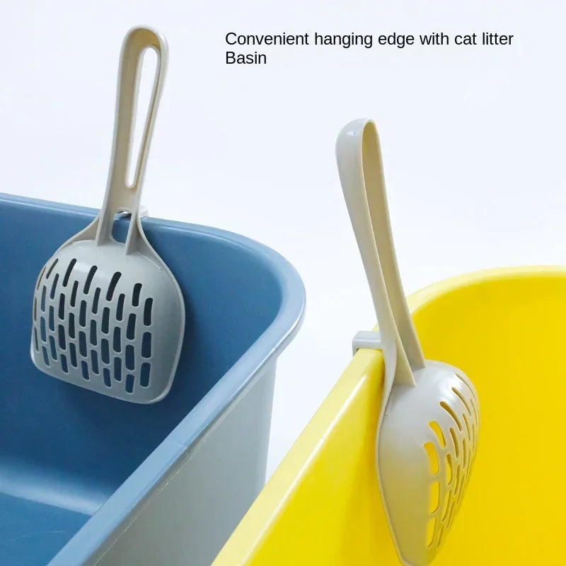 Self-Standing Cat Litter Scoop with Holder – Plastic Litter Shovel & Storage Base