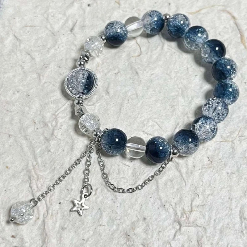 925 Sterling Silver Beads Bracelets for Women 100% Solid Adjustable Handmade